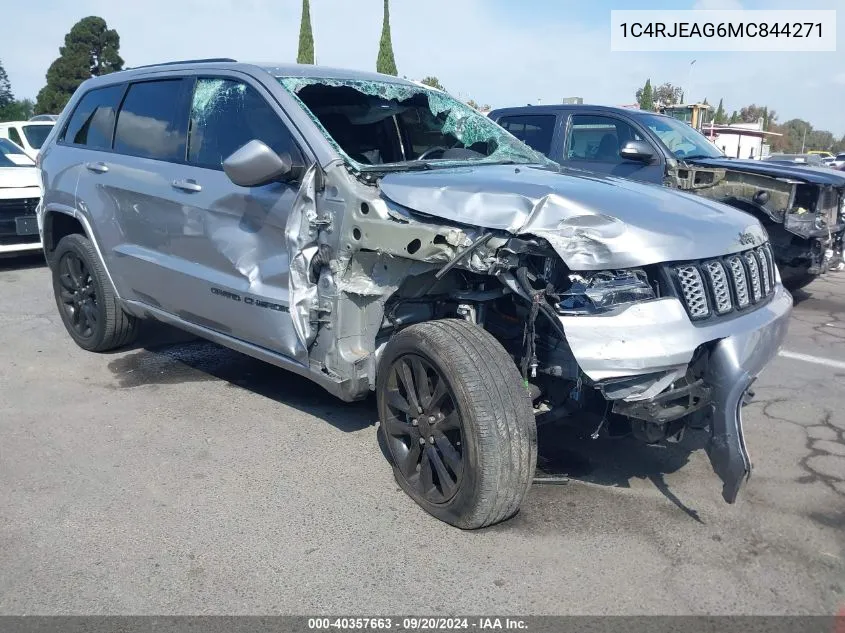 2021 Jeep Grand Cherokee Laredo X 4X2 VIN: 1C4RJEAG6MC844271 Lot: 40357663