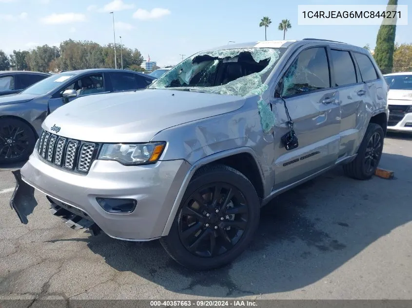 2021 Jeep Grand Cherokee Laredo X 4X2 VIN: 1C4RJEAG6MC844271 Lot: 40357663