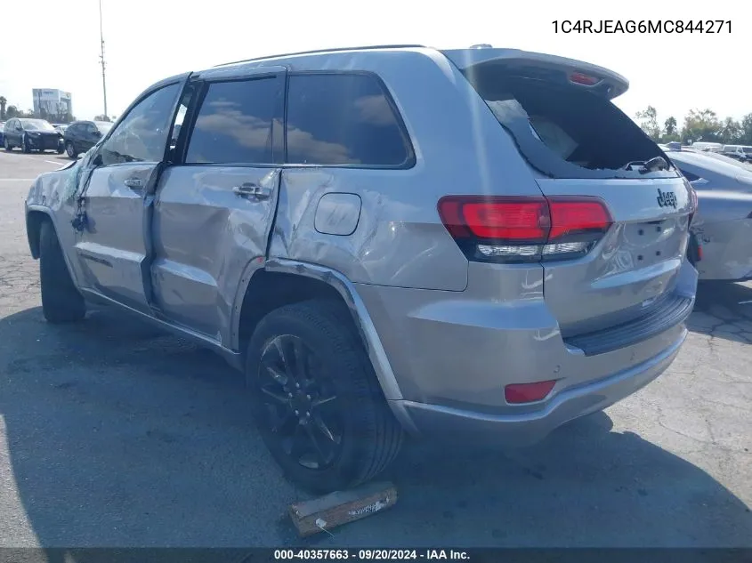 2021 Jeep Grand Cherokee Laredo X 4X2 VIN: 1C4RJEAG6MC844271 Lot: 40357663