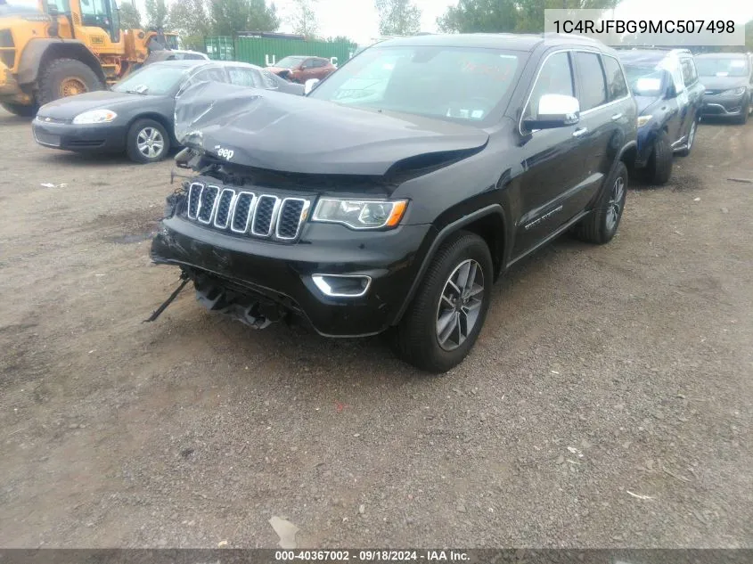 2021 Jeep Grand Cherokee Limited VIN: 1C4RJFBG9MC507498 Lot: 40367002