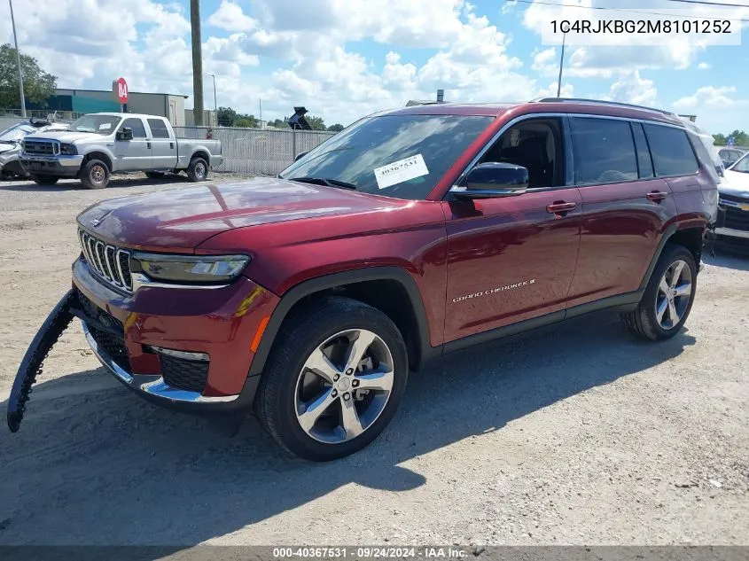 2021 Jeep Grand Cherokee L Limited 4X4 VIN: 1C4RJKBG2M8101252 Lot: 40367531