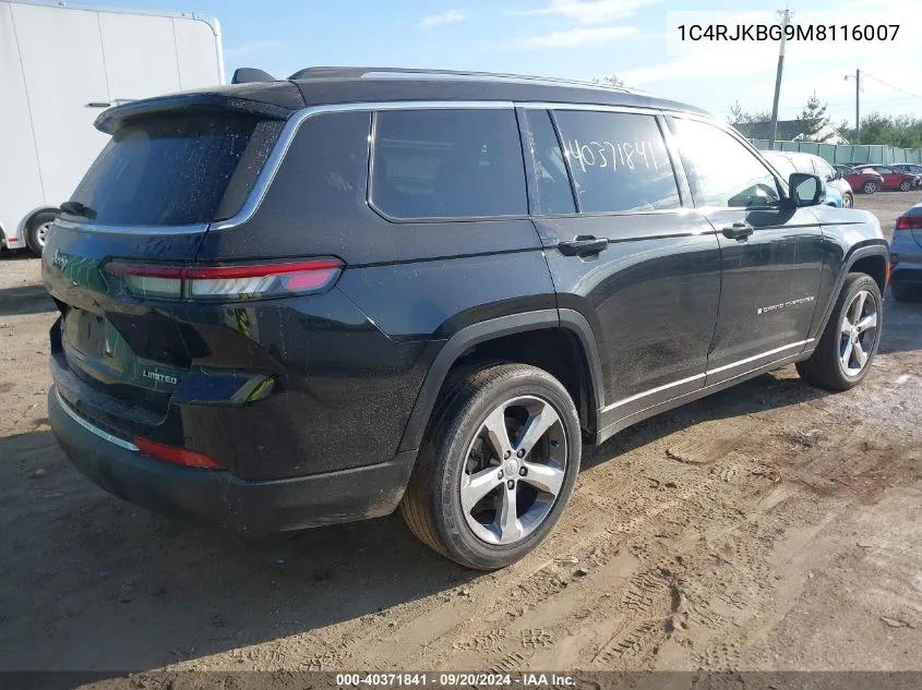 2021 Jeep Grand Cherokee L Limited 4X4 VIN: 1C4RJKBG9M8116007 Lot: 40371841