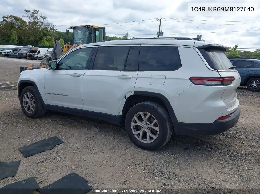 2021 Jeep Grand Cherokee L Limited 4X4 VIN: 1C4RJKBG9M8127640 Lot: 40398855