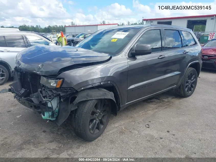 2021 Jeep Grand Cherokee Laredo X 4X2 VIN: 1C4RJEAGXMC539145 Lot: 40423264