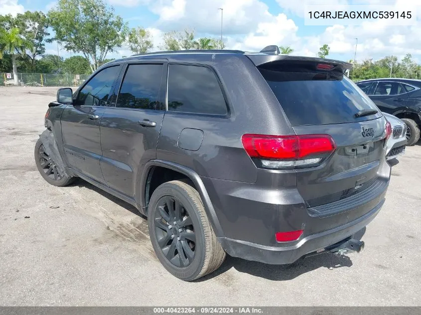 2021 Jeep Grand Cherokee Laredo X 4X2 VIN: 1C4RJEAGXMC539145 Lot: 40423264