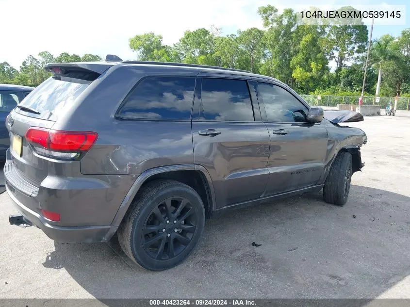 2021 Jeep Grand Cherokee Laredo X 4X2 VIN: 1C4RJEAGXMC539145 Lot: 40423264