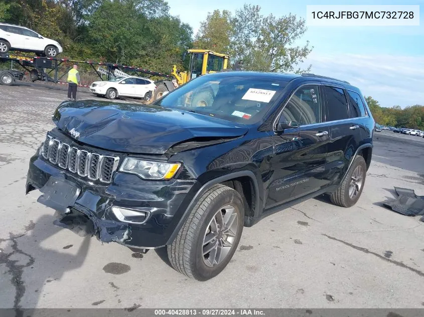 2021 Jeep Grand Cherokee Limited 4X4 VIN: 1C4RJFBG7MC732728 Lot: 40428813