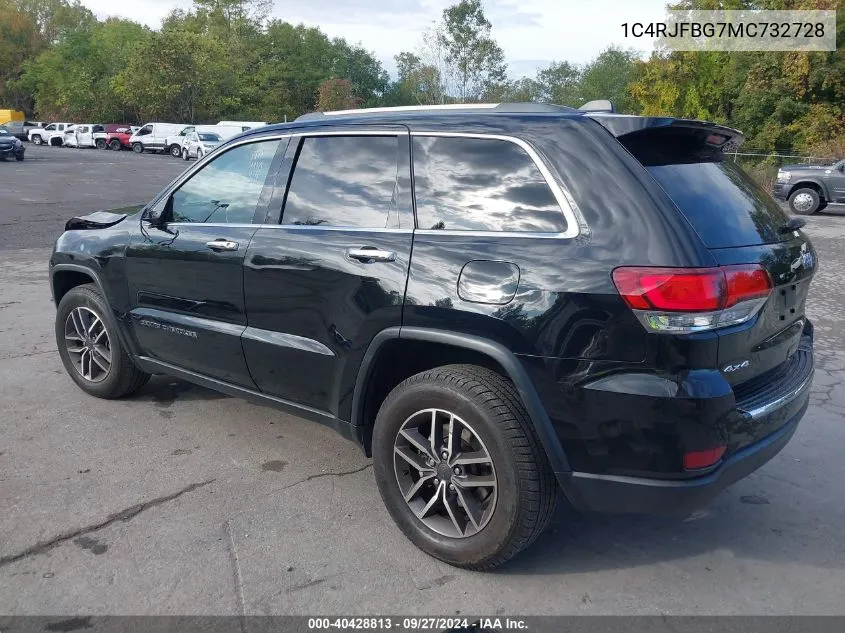 2021 Jeep Grand Cherokee Limited 4X4 VIN: 1C4RJFBG7MC732728 Lot: 40428813