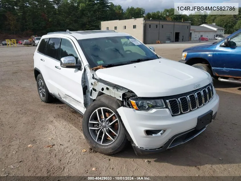 2021 Jeep Grand Cherokee Limited 4X4 VIN: 1C4RJFBG4MC582786 Lot: 40429033