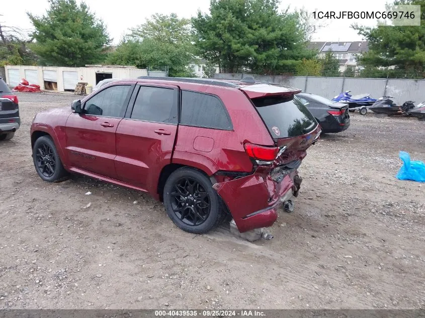 2021 Jeep Grand Cherokee Limited X 4X4 VIN: 1C4RJFBG0MC669746 Lot: 40439535