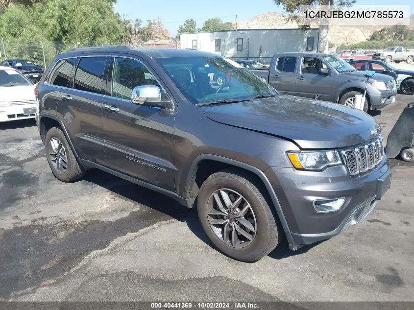 2021 Jeep Grand Cherokee Limited 4X2 VIN: 1C4RJEBG2MC785573 Lot: 40441369