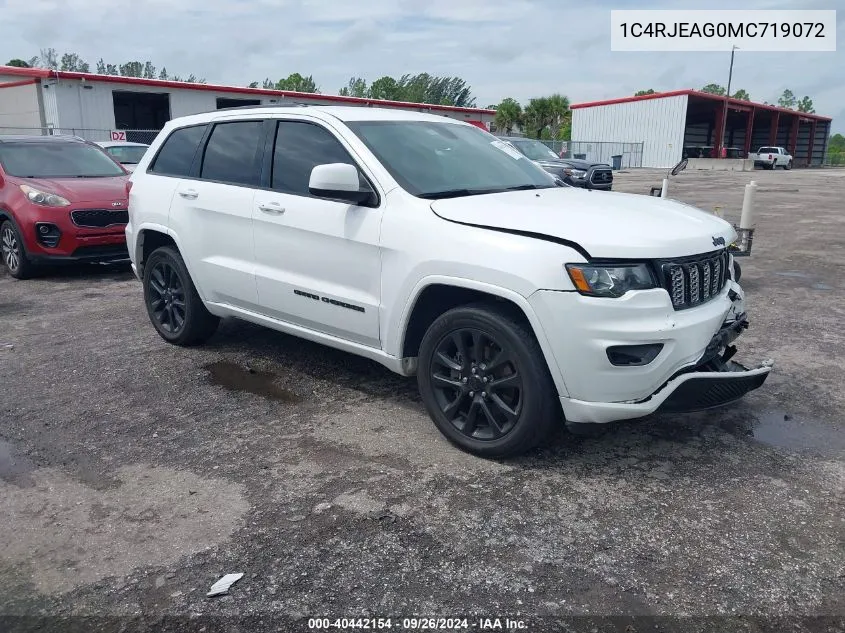 2021 Jeep Grand Cherokee Laredo X 4X2 VIN: 1C4RJEAG0MC719072 Lot: 40442154