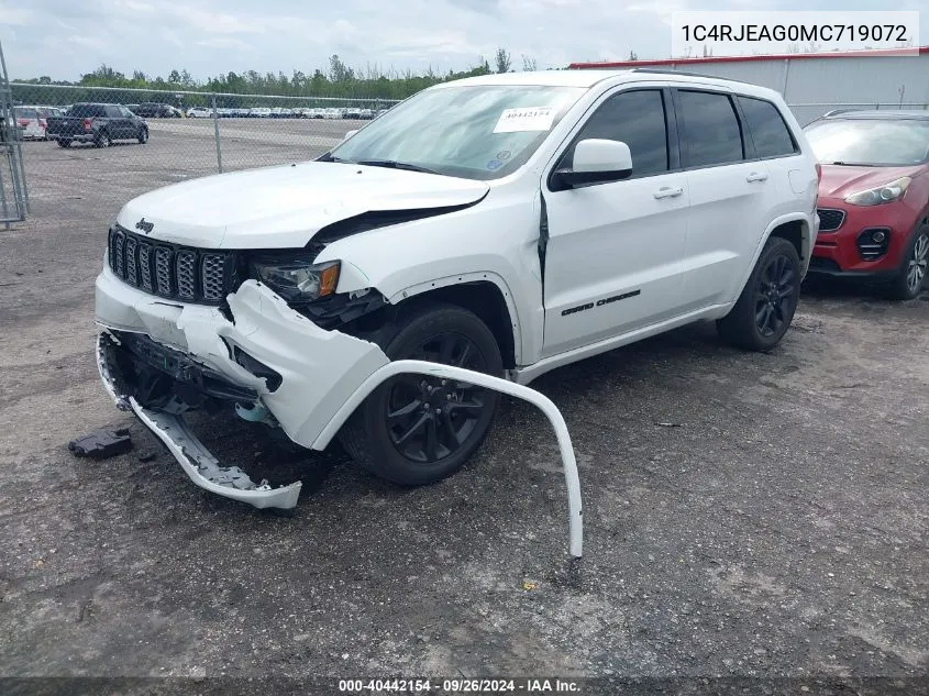 2021 Jeep Grand Cherokee Laredo X 4X2 VIN: 1C4RJEAG0MC719072 Lot: 40442154