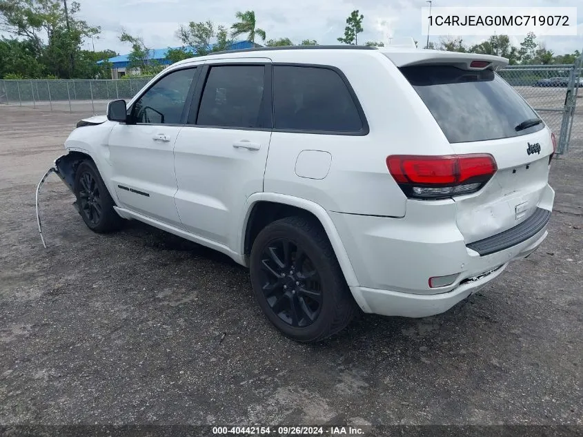 1C4RJEAG0MC719072 2021 Jeep Grand Cherokee Laredo X 4X2