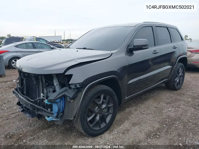 2021 Jeep Grand Cherokee 80Th Anniversary 4X4 VIN: 1C4RJFBGXMC502021 Lot: 40443809