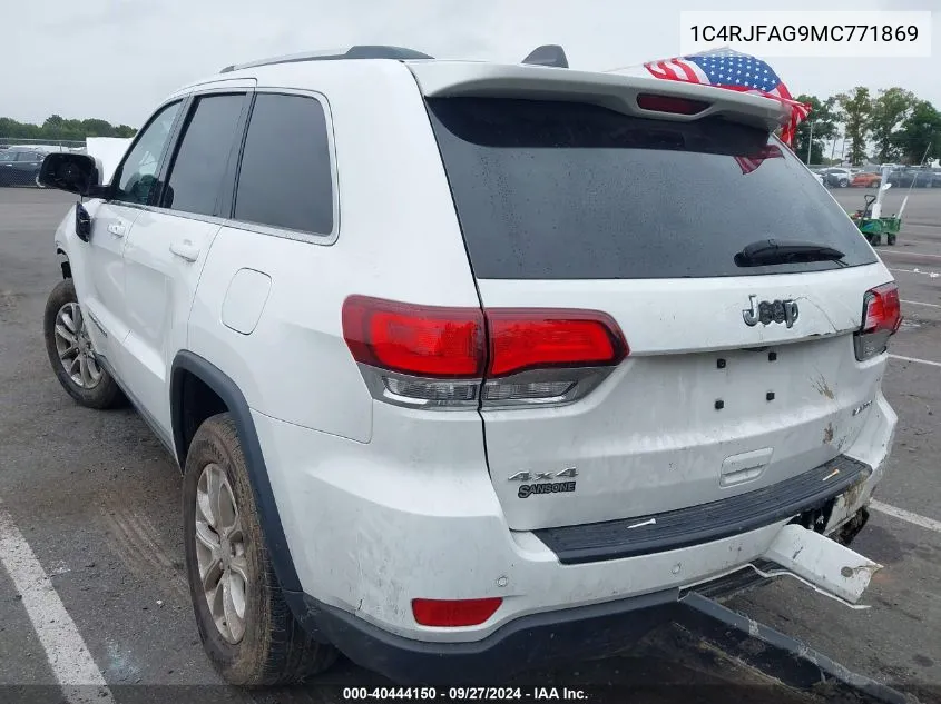 2021 Jeep Grand Cherokee Laredo E 4X4 VIN: 1C4RJFAG9MC771869 Lot: 40444150