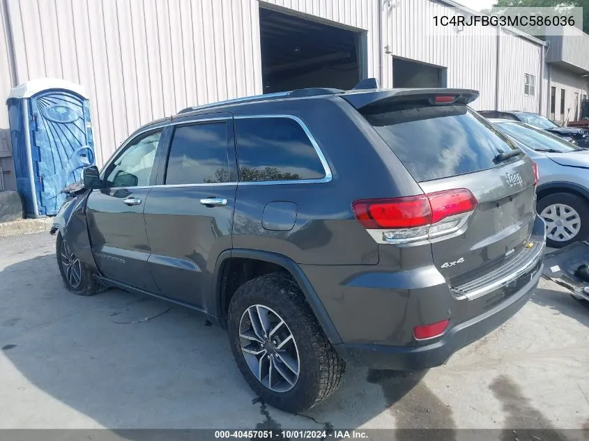 2021 Jeep Grand Cherokee Limited 4X4 VIN: 1C4RJFBG3MC586036 Lot: 40457051