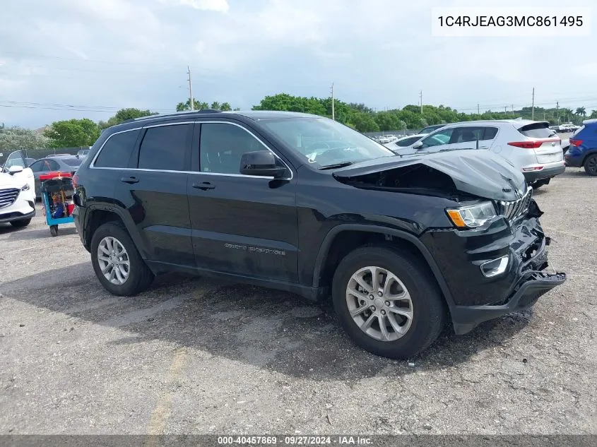 2021 Jeep Grand Cherokee Laredo E 4X2 VIN: 1C4RJEAG3MC861495 Lot: 40457869