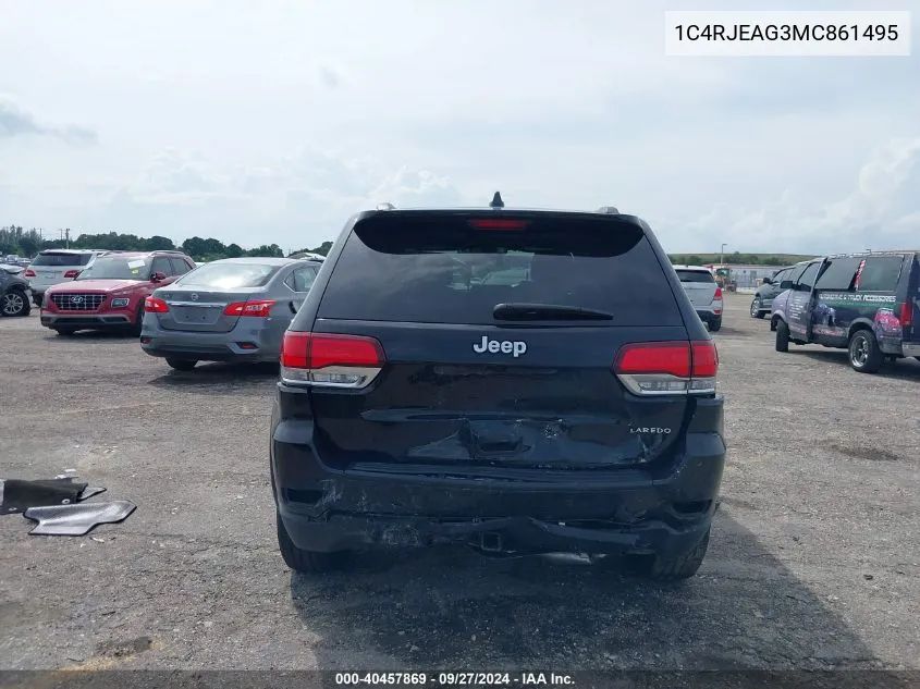 2021 Jeep Grand Cherokee Laredo E 4X2 VIN: 1C4RJEAG3MC861495 Lot: 40457869