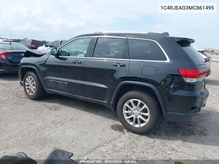 2021 Jeep Grand Cherokee Laredo E 4X2 VIN: 1C4RJEAG3MC861495 Lot: 40457869