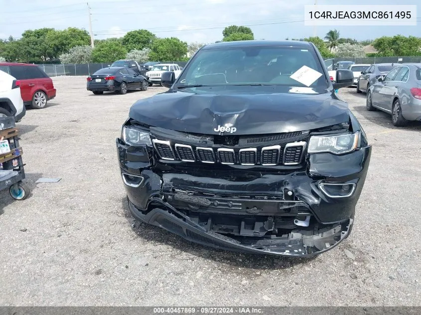 2021 Jeep Grand Cherokee Laredo E 4X2 VIN: 1C4RJEAG3MC861495 Lot: 40457869