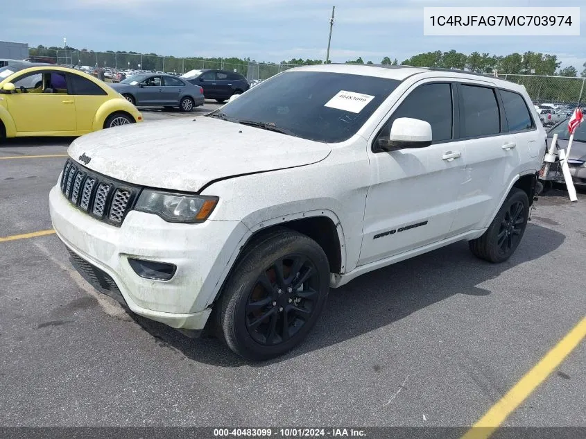 2021 Jeep Grand Cherokee Laredo VIN: 1C4RJFAG7MC703974 Lot: 40483099