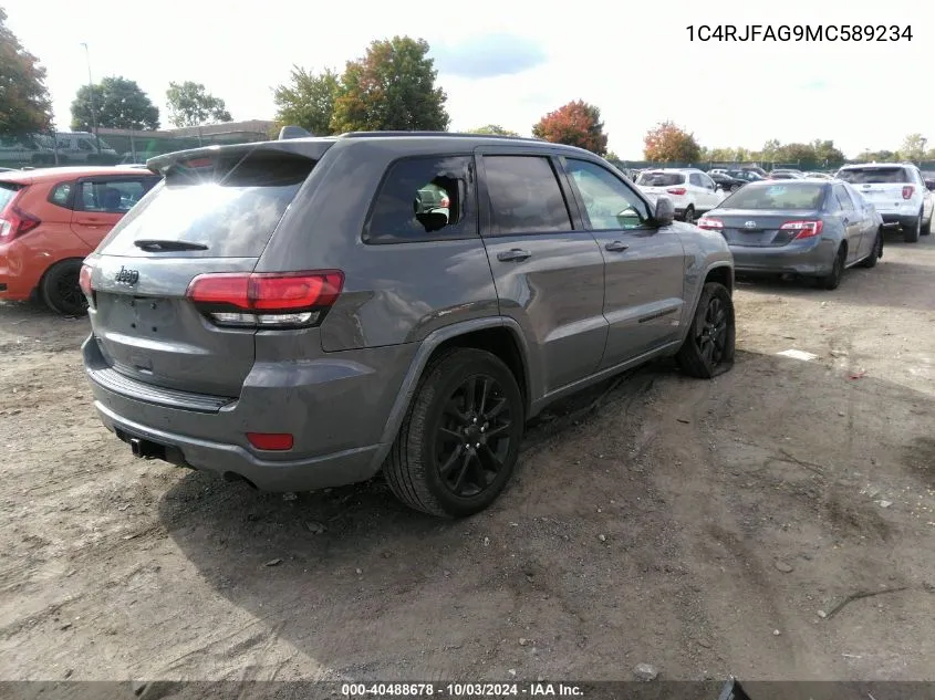 2021 Jeep Grand Cherokee Laredo X 4X4 VIN: 1C4RJFAG9MC589234 Lot: 40488678