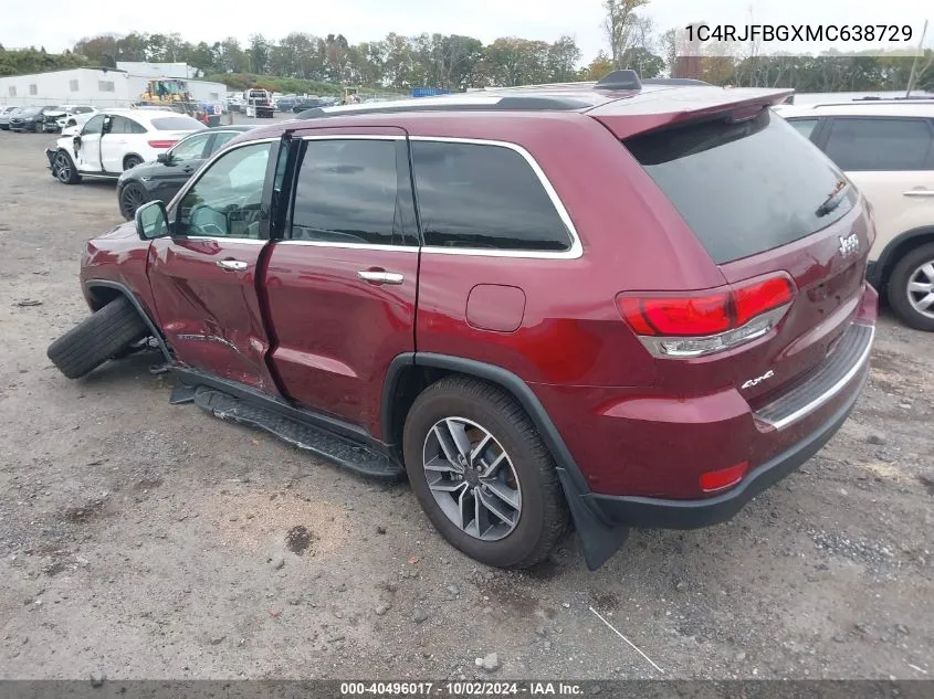 1C4RJFBGXMC638729 2021 Jeep Grand Cherokee Limited 4X4