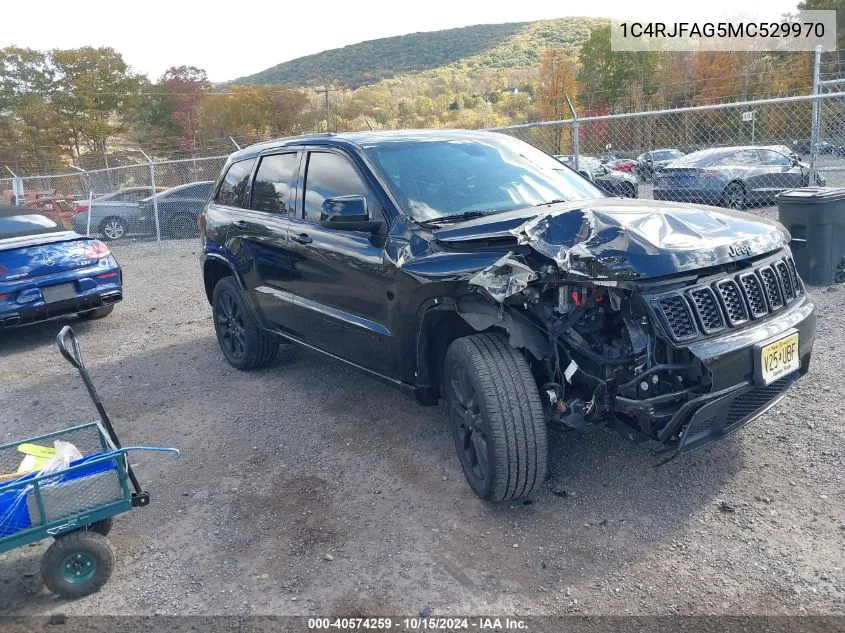 2021 Jeep Grand Cherokee Laredo X 4X4 VIN: 1C4RJFAG5MC529970 Lot: 40574259