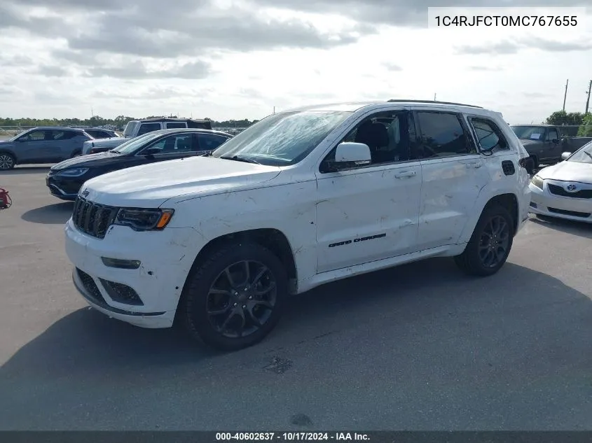 1C4RJFCT0MC767655 2021 Jeep Grand Cherokee High Altitude 4X4