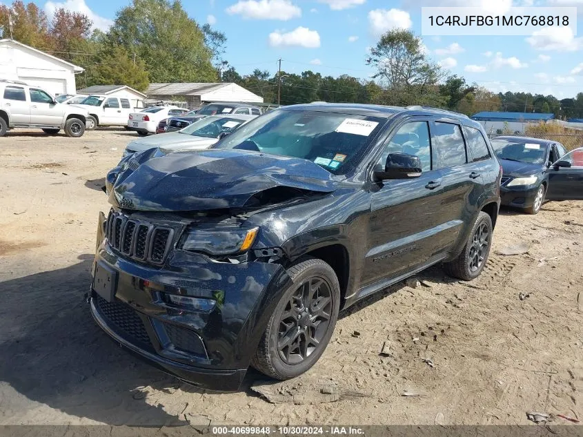 2021 Jeep Grand Cherokee Limited X 4X4 VIN: 1C4RJFBG1MC768818 Lot: 40699848