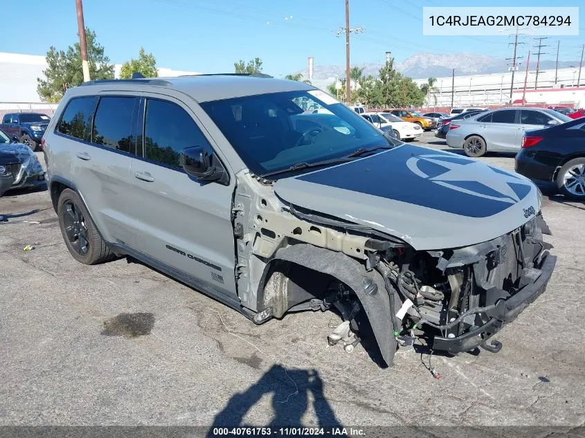 2021 Jeep Grand Cherokee Freedom 4X2 VIN: 1C4RJEAG2MC784294 Lot: 40761753