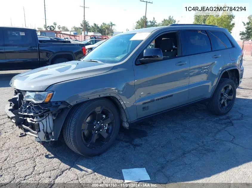 2021 Jeep Grand Cherokee Freedom 4X2 VIN: 1C4RJEAG2MC784294 Lot: 40761753