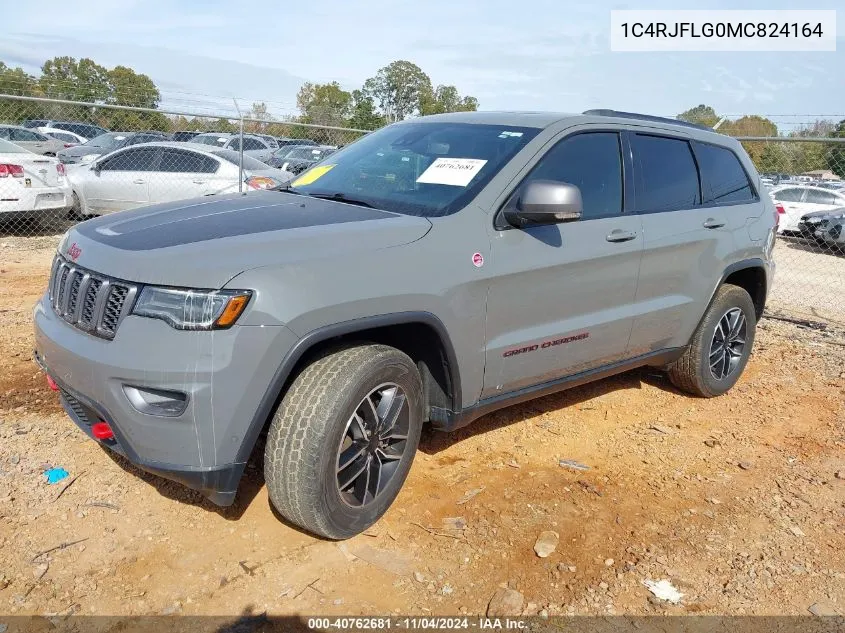 2021 Jeep Grand Cherokee Trailhawk 4X4 VIN: 1C4RJFLG0MC824164 Lot: 40762681