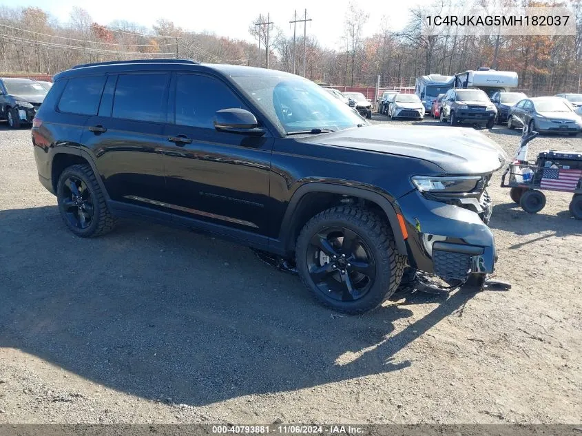 2021 Jeep Grand Cherokee L Altitude 4X4/Laredo 4X4 VIN: 1C4RJKAG5MH182037 Lot: 40793881