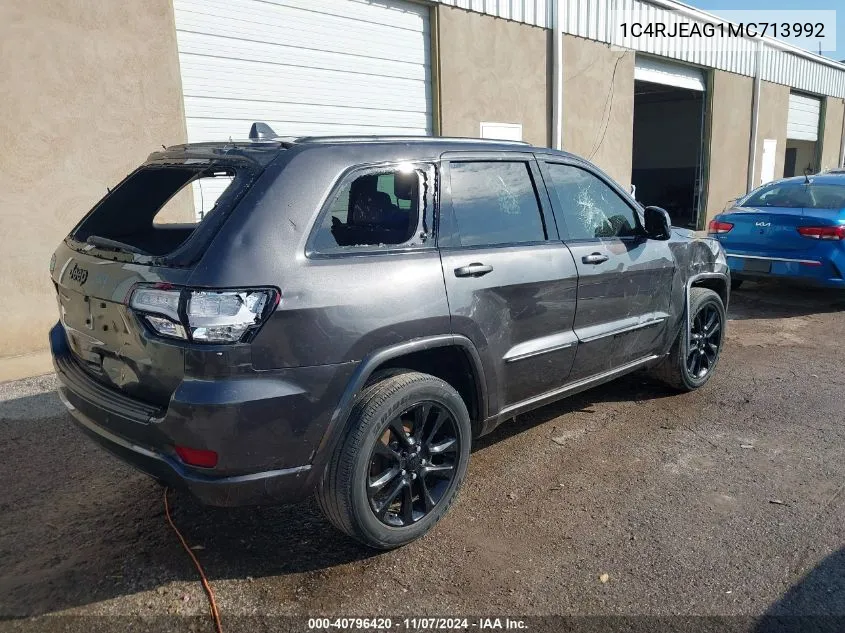 2021 Jeep Grand Cherokee Laredo X 4X2 VIN: 1C4RJEAG1MC713992 Lot: 40796420