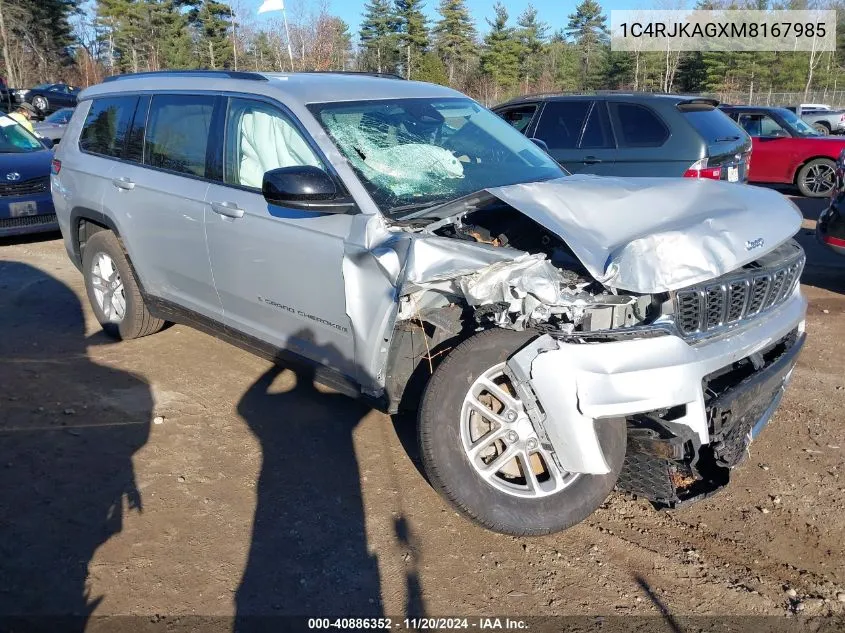 2021 Jeep Grand Cherokee L Laredo 4X4 VIN: 1C4RJKAGXM8167985 Lot: 40886352