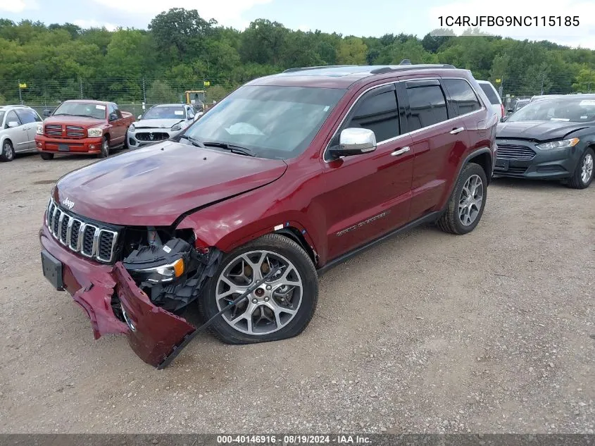 2022 Jeep Grand Cherokee Wk Limited 4X4 VIN: 1C4RJFBG9NC115185 Lot: 40146916