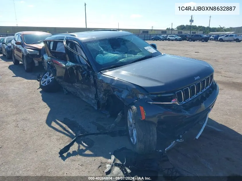 2022 Jeep Grand Cherokee L Limited 4X2 VIN: 1C4RJJBGXN8632887 Lot: 40256804