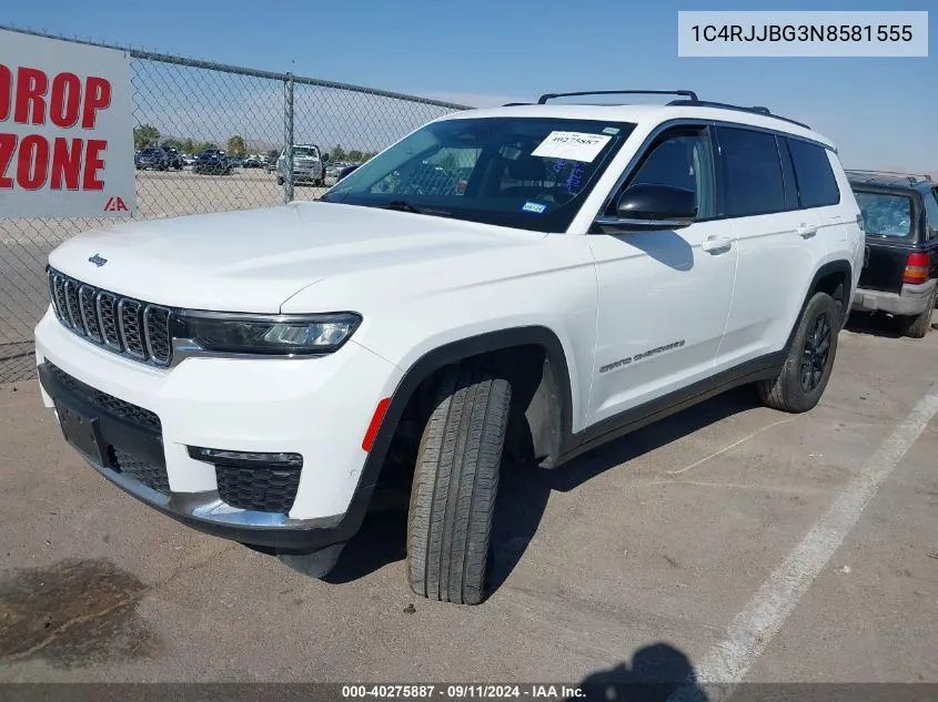 1C4RJJBG3N8581555 2022 Jeep Grand Cherokee L L Limited