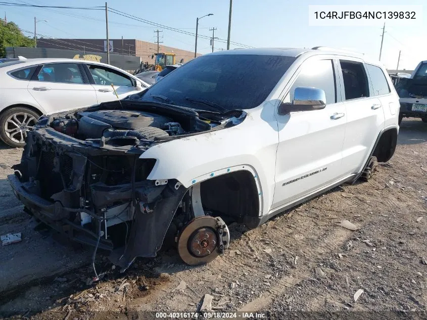 2022 Jeep Grand Cherokee Limited VIN: 1C4RJFBG4NC139832 Lot: 40316174