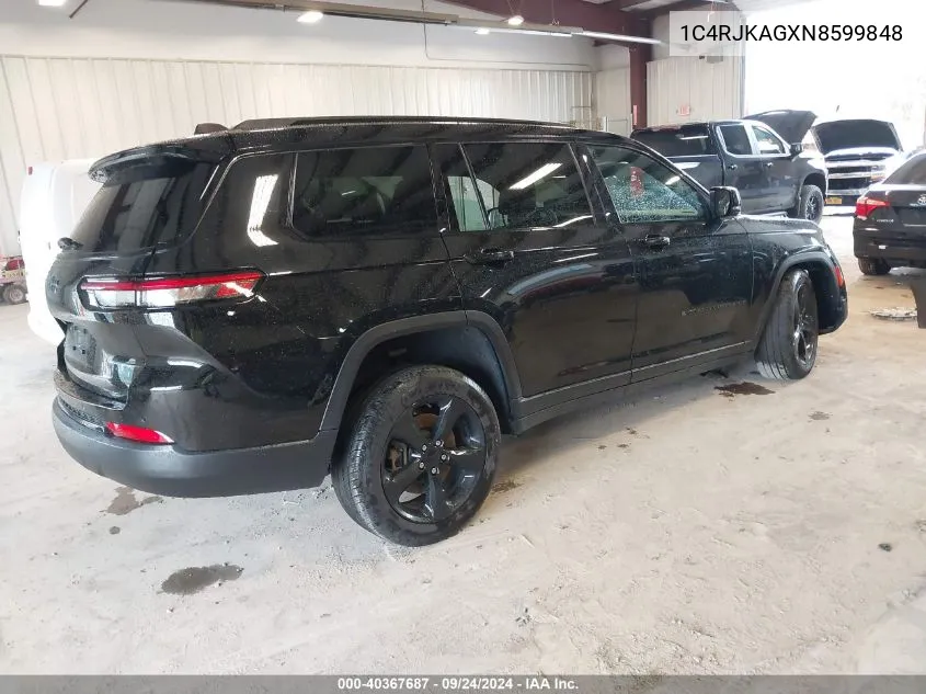 2022 Jeep Grand Cherokee L Altitude 4X4 VIN: 1C4RJKAGXN8599848 Lot: 40367687