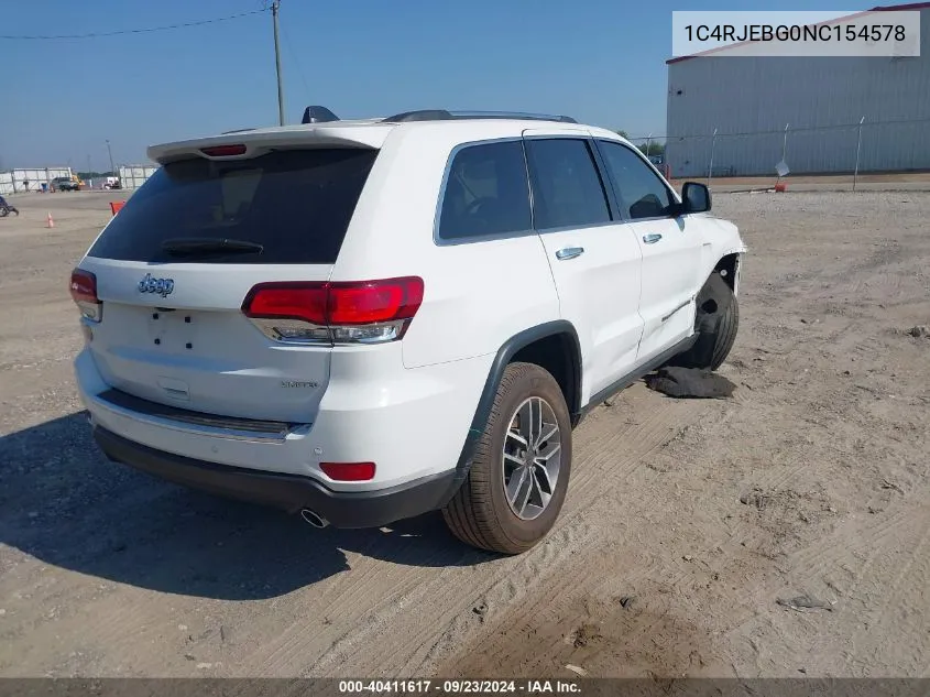 1C4RJEBG0NC154578 2022 Jeep Grand Cherokee Wk Limited