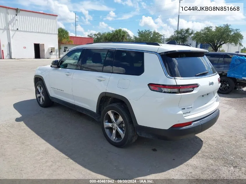 2022 Jeep Grand Cherokee VIN: 1C44RJKBG8N851668 Lot: 40461942