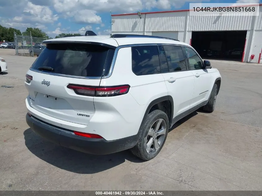 2022 Jeep Grand Cherokee VIN: 1C44RJKBG8N851668 Lot: 40461942