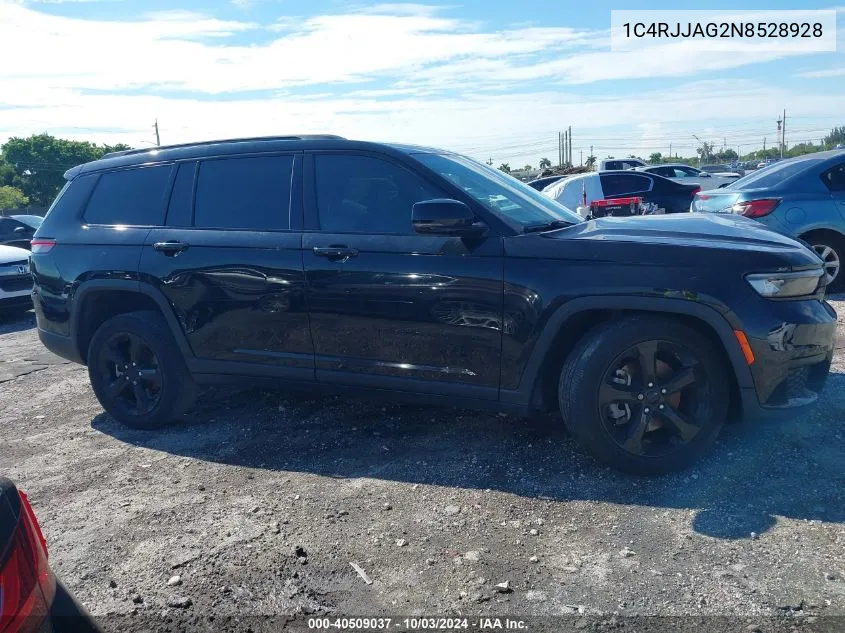 2022 Jeep Grand Cherokee L Altitude 4X2 VIN: 1C4RJJAG2N8528928 Lot: 40509037