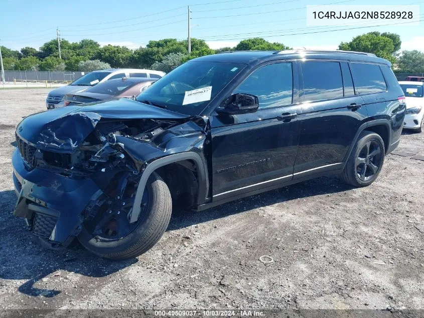 2022 Jeep Grand Cherokee L Altitude 4X2 VIN: 1C4RJJAG2N8528928 Lot: 40509037