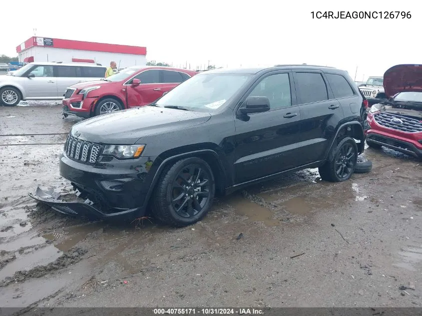 2022 Jeep Grand Cherokee Wk Laredo X 4X2 VIN: 1C4RJEAG0NC126796 Lot: 40755171