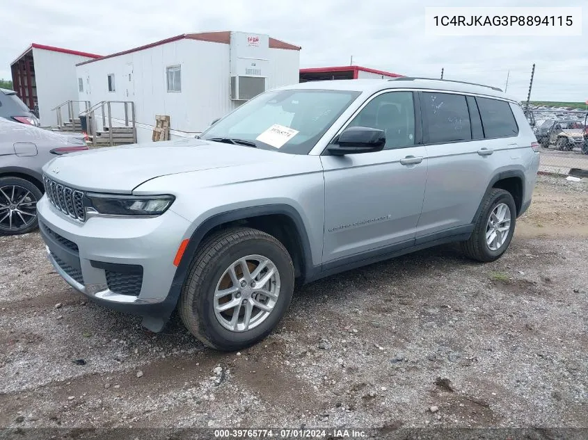 2023 Jeep Grand Cherokee L Laredo 4X4 VIN: 1C4RJKAG3P8894115 Lot: 39765774