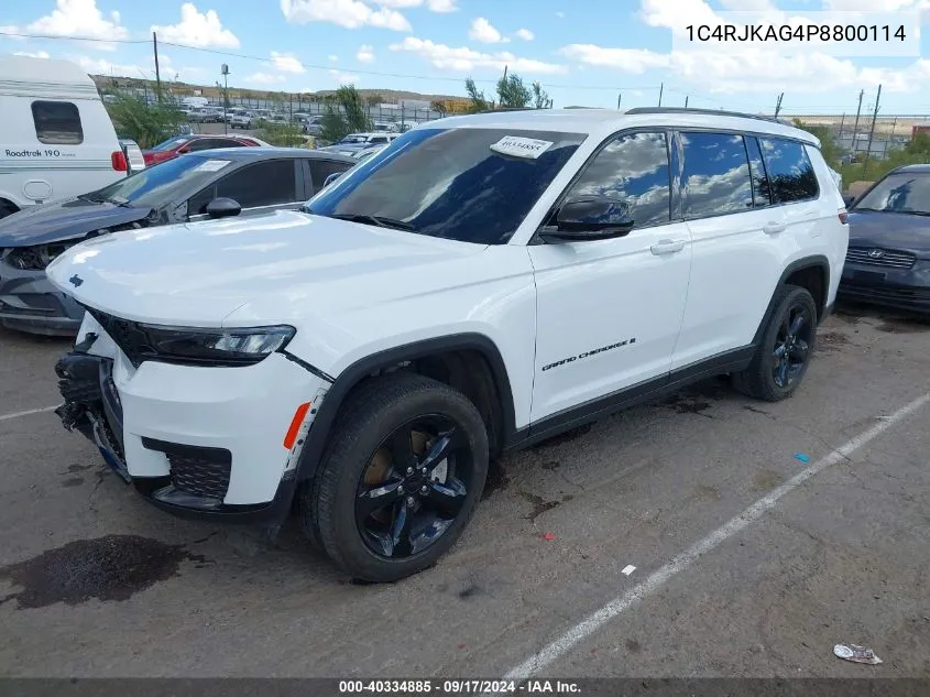 2023 Jeep Grand Cherokee L Altitude 4X4 VIN: 1C4RJKAG4P8800114 Lot: 40334885